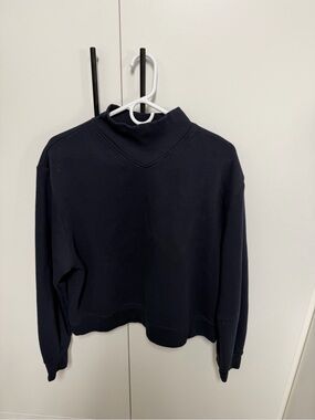 Goop Navy Mock Neck Women’s sweatshirt